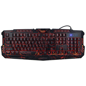 Retroilluminazione Della Tastiera LED Russo/Inglese di Layout USB Wired Colorful Ufficio tastiera Gaming - Product Image 1