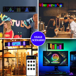 Weihnachten Programmier barer flexibler LED-Bildschirm Erstellen Sie festliche Atmosphäre Bunte APP-Steuerung 16*96 LED Matrix Pixel Screen Panel - Product Image 6