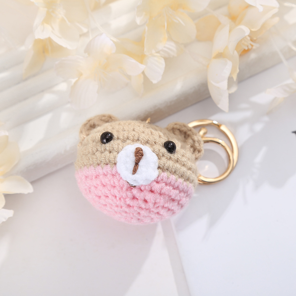 Khaki pink bear