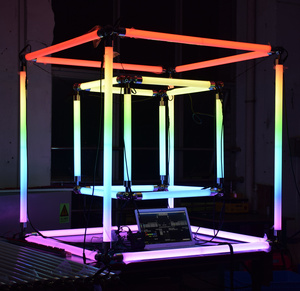 1M長さ96leds360ビュー16ピクセルRGBLED流星雨ライトデジタルDMXLEDチューブ - Product Image 1