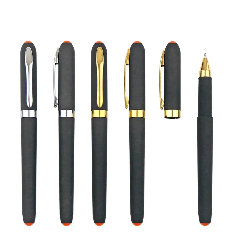Commercio all'ingrosso promozionale della scuola di metallo penne personalizzate Logo a sfera punto di penne regalo pubblicità plastica penna a sfera con Logo