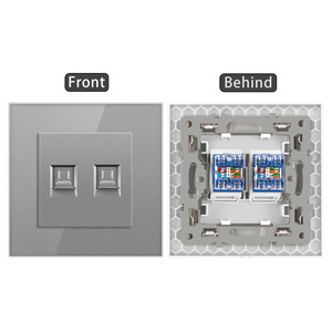 Gigabit velocità Internet Super sei Computer cavo di rete grande scheda due Bit doppia presa 86 muro nascosto PC di installazione 110V - Product Image 6