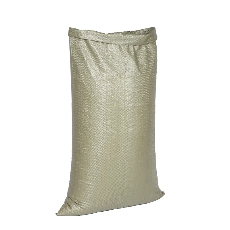 Saco tejido de rafia de polipropileno, bolsa de embalaje de arena, carbón, cemento, 25kg /50kg, Exportación a África, Chile, Perú, precio barato