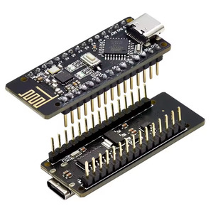 RF-Nano para Arduino Nano V3.0, Micro USB Nano Board ATmega328P QFN32 5V 16M CH340, integrado NRF24L01 + 2,4G inalámbrico