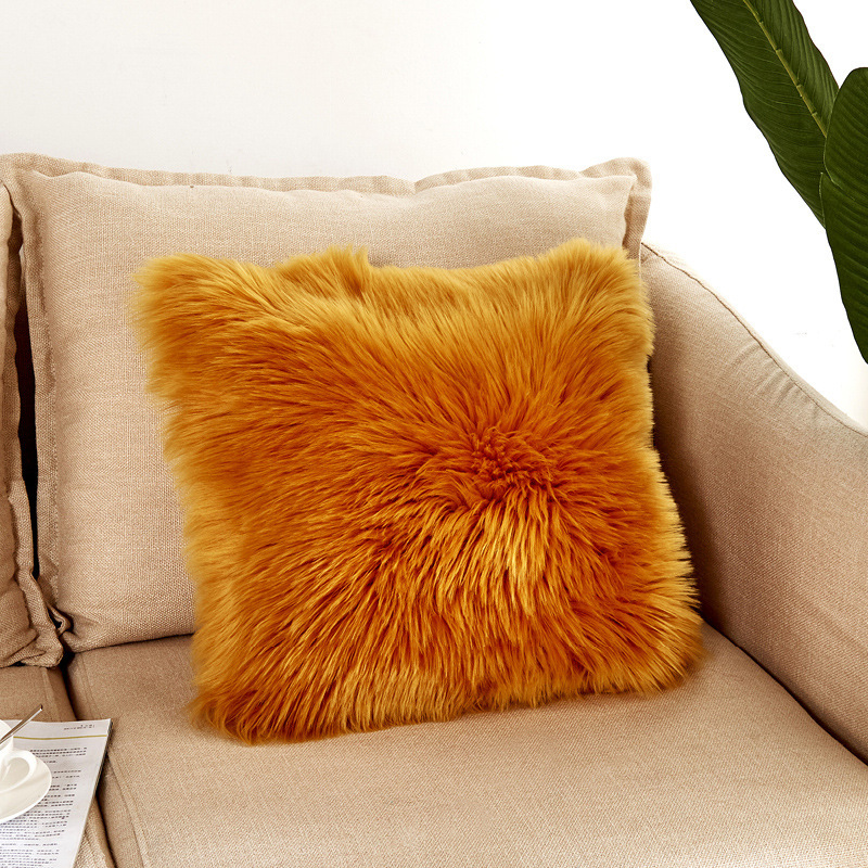 Taie d'oreiller couleur camel
