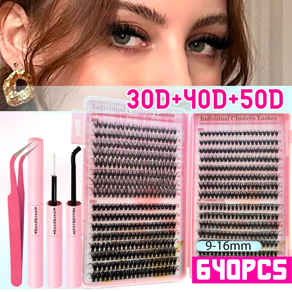 30+40+50D 32 rangées uniquement cils