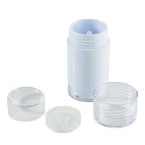 Silindir şekli plastik twist up <span class=keywords><strong>75g</strong></span> kozmetik boş tutkal deodorantı sopa şişe