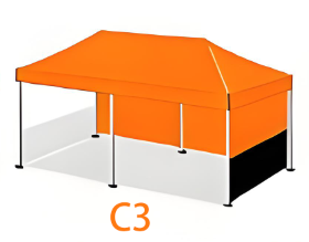 3*6M mur arrière complet + demi-mur latéral