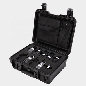 480B定制电子组织器盒硬防水储物塑料手提箱移动工具箱，用于海特拉双向收音机 - Product Image 1