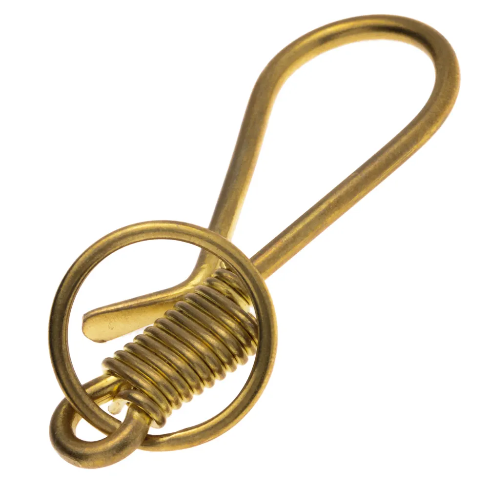 Латунный провод U брелок для ключей крючок ткань крючок застежка кольцо кошелек аксессуары