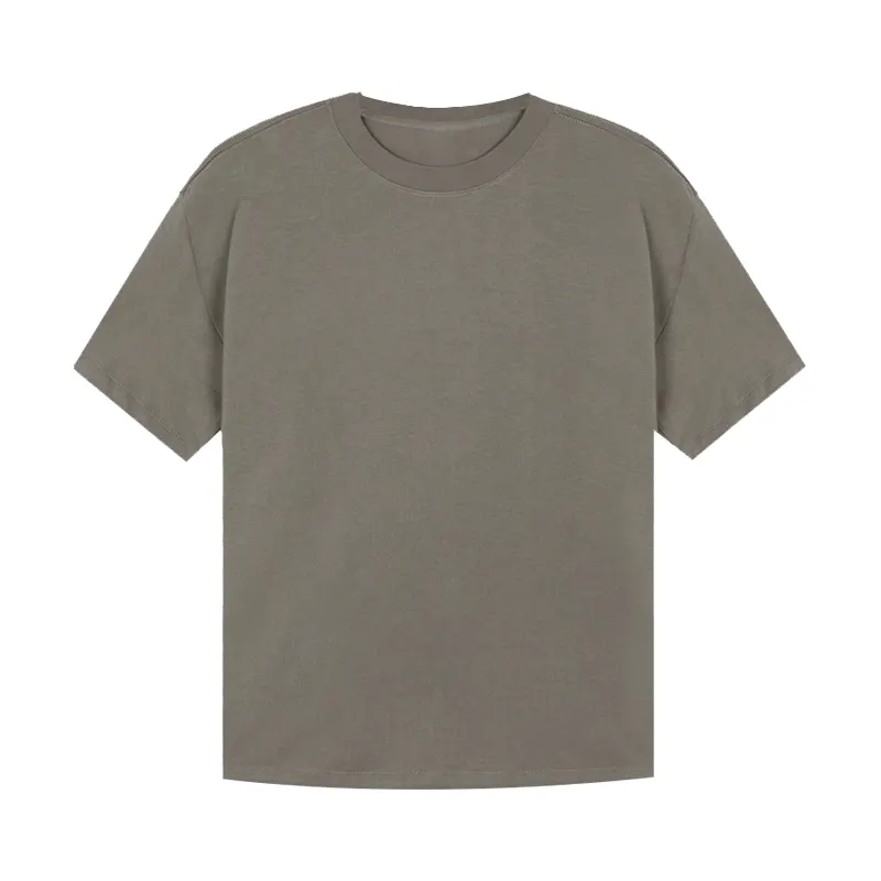 OEMカスタムメンズクルーネック半袖Tシャツ高品質綿100% 特大ドロップショルダーTシャツメンズTシャツ