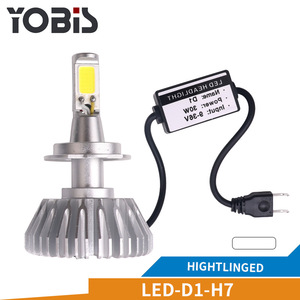 Yobis ucuz süper parlak fansız H7 araba ışıkları <span class=keywords><strong>Led</strong></span> far ampulü 12Volt oto Motor farlar satılık