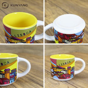 2024新设计异国情调的彩色咖啡杯定制迷你可堆叠陶瓷咖啡杯 - Product Image 6