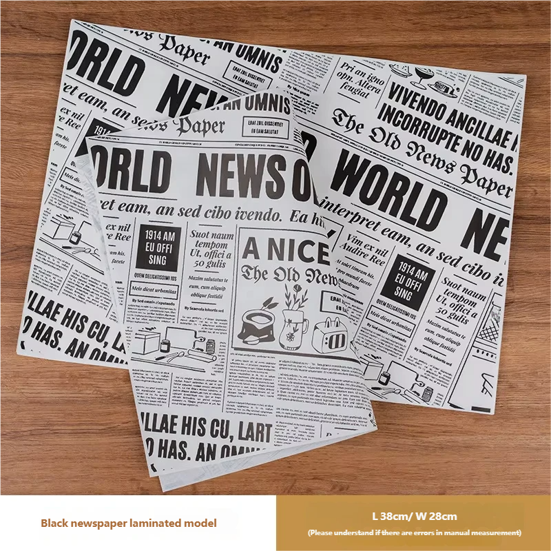 38x28cm black newspaper