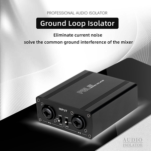 Aislador de audio de doble canal, salida de entrada de audio 6,35 XLR, mezclador de PC de ruido de sonido actual, micrófono, removedor de filtro de tierra común