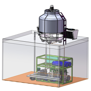 Die intelligente System logik steuerung mit Schalt kasten ist für den wasser gekühlten 20-PS-Gefrier schrank R410a R23 mit zwei Kompressoren ausgelegt - Product Image 3