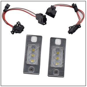 ไฟป้ายทะเบียน LED 12V สำหรับ VW Touareg Tiguan Golf5 Passat B5 Bora salo/ ชุดไฟทะเบียนรถสีขาวรุ่น - Product Image 2