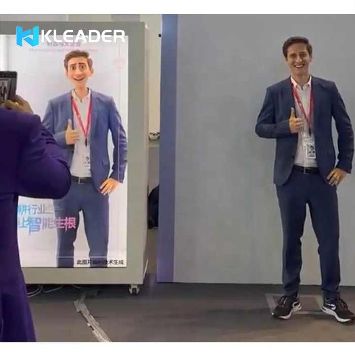 Augmented Reality Photo Booth Interactive AI with Avatars with Printer Digital Selfie Photo Machine for Events and Exhibition