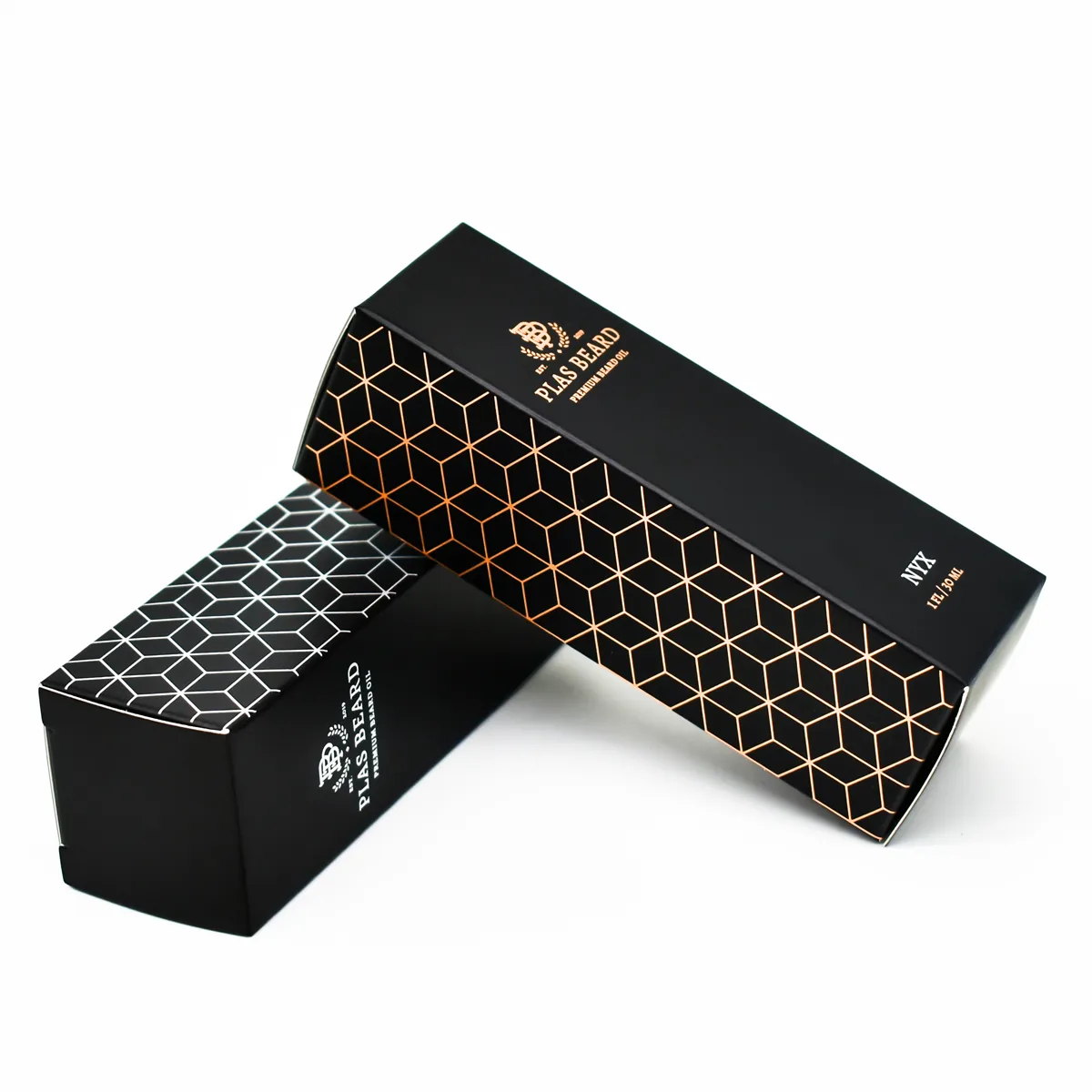 Emballage de produit personnalisé, petite boîte blanche, en papier uni noir, boîte de livraison et en carton