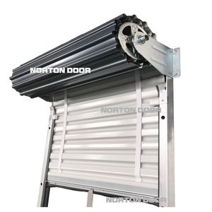 ローラーシャッター手動式自動保存式スチールローラーシャッタードア - Product Image 2