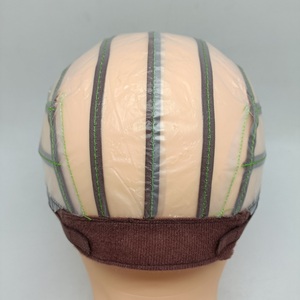 Gorras de peluca con banda elástica personalizada con gancho y bucle Material de encaje de fácil tejido Gorro de peluca ventilado para hacer pelucas - Product Image 5