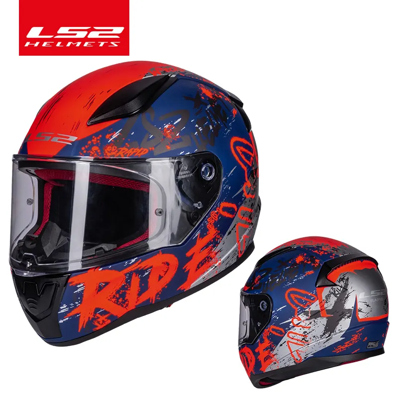 Ls2 novo capacete de motocicleta, decalque de rápida chegada capacete de segurança para motocicleta ls2 ff353