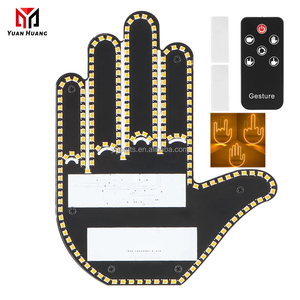 YFG2 finestra posteriore auto Led divertente espressione luce con telecomando Multi-funzionale gesto di avvertimento Anti collisione fanale posteriore - Product Image 2