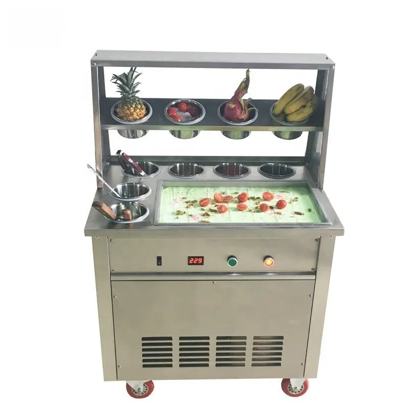 Ferpines — Machine à glace en rouleau, pour la fabrication de desserts glacés, issu de la thaïlande