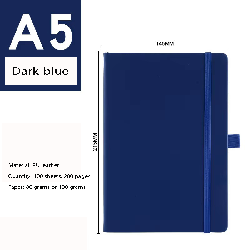 Azul oscuro/con inserto para bolígrafo