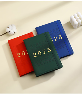 Cuero PU A5 Propósito Ejecutivo Agenda de lujo Personalizado Diseño de Planificador de año diario personalizado <span class=keywords><strong>2025</strong></span> Cubierta suave en español - Product Image 6