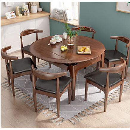 Ox-horn chair set dining table