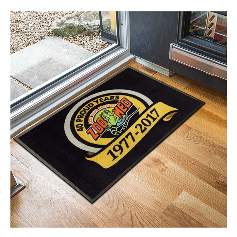 Outdoor Custom Design Mats Logo Rugs Logo Accepted Door Mat Entrance Modern Rug Home Carpet Doormat Logo rugNon-slip