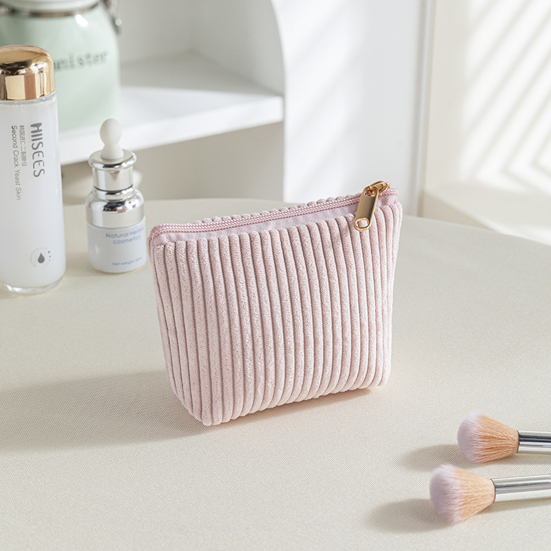 W2502-Bolso triangular rayas rosa