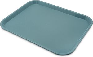 白色压花防滑圆形矩形ABS塑料金属餐厅快餐和酒吧食品托盘 - Product Image 6