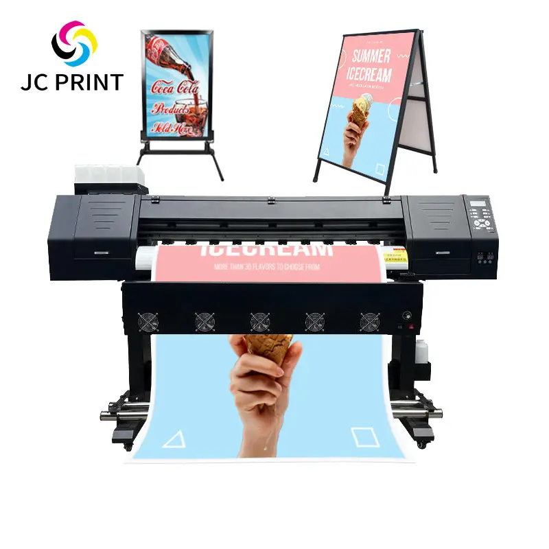 Fabriek Eco Oplosmiddel Printer Digitale Inkjet Pvc Vinyl Vlag Banner Behang Drukmachine I3200 Xp600 Dx5 Eco Solvent Printer