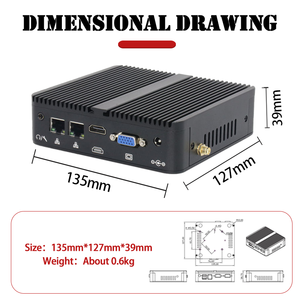 KTB 122 24 Hours 7 Days N100 Barebone Mini <strong>PC</strong> Computer Box <strong>PC</strong> Industrial Fanless <strong>PC</strong> for IT System IoT J1900/J1800/6412 Mini PCs - Product Image 3