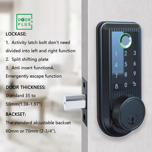 Doorplus Smart Door <strong>Lock</strong> With Finger Print and <strong>Keys</strong> Waterproof <strong>Blue</strong> Tooth Electronic Euro Cylinder <strong>Lock</strong> for Safe - Product Image 6