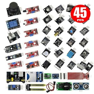 45 der Sensor module für Arduino Starter Kit, besser als das 37 in1 37-in-1 Sensor Learning Kit mit Kunststoff gehäuse