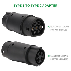 新条件电动汽车充电器1型公适配器SAE J1772 1型2型适配器转换1型2型母电动汽车适配器 - Product Image 2