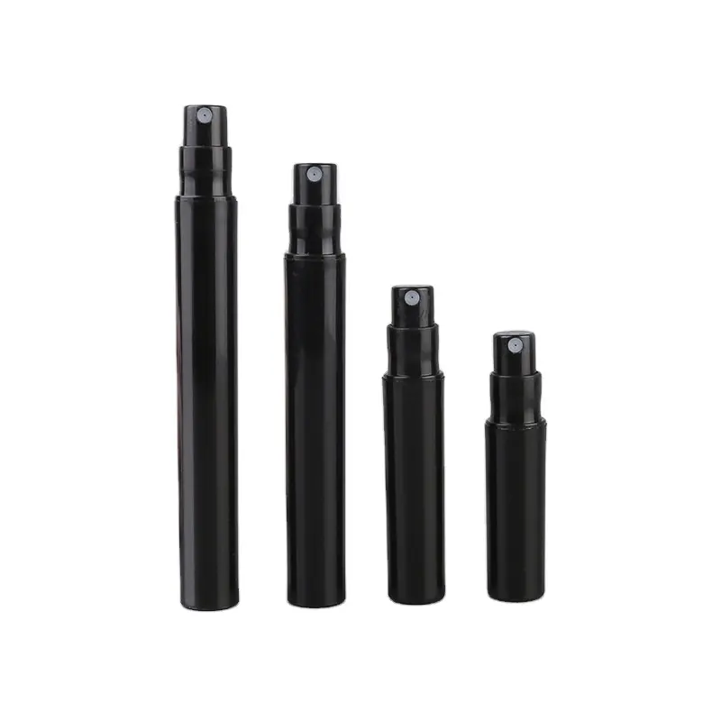 2ml 3ml 4ml 5ml weiß schwarz transparent Kunststoff-Parfüm-Sprüh flasche, Probe-Parfüm flasche mit Sprüh gerät, Parfüms tift