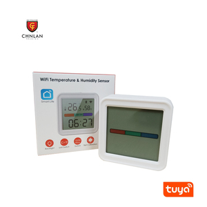 Tuya Smart Wifi Sensor de temperatura y humedad Pantalla LCD Función de retroiluminación Interior Dector con batería de alimentación - Product Image 5