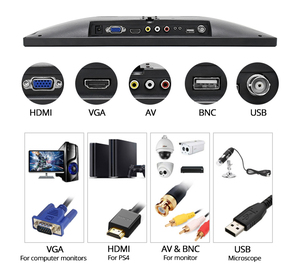 Monitor de computadora con panel LED IPS de 15,6 pulgadas, Monitor Full HD de escritorio, entrada HD VGA, Monitor de visión de ángulo completo - Product Image 6
