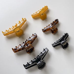 ZiTengフレンチアセテートヘアクリップUpdo用ハイエンドラージヘアクリップとビッグブランドと同じスタイル - Product Image 3