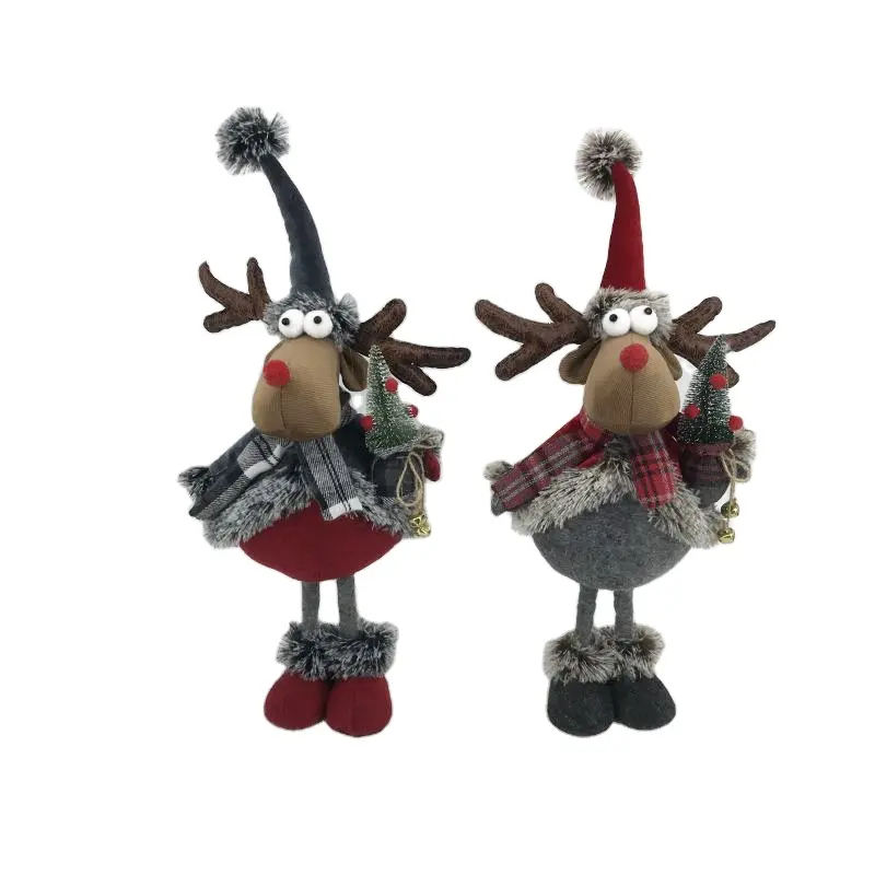 Decoração natalina de renas e renas, ornamentos de rena, suprimentos de decoração natalina, fomes nórdicos, bonecos, rena, 2022