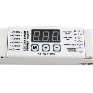 BC-834 DC12V-24V RGBW DMX decoder 4 canali DMX512 decoder controller led per striscia led - Product Image 2
