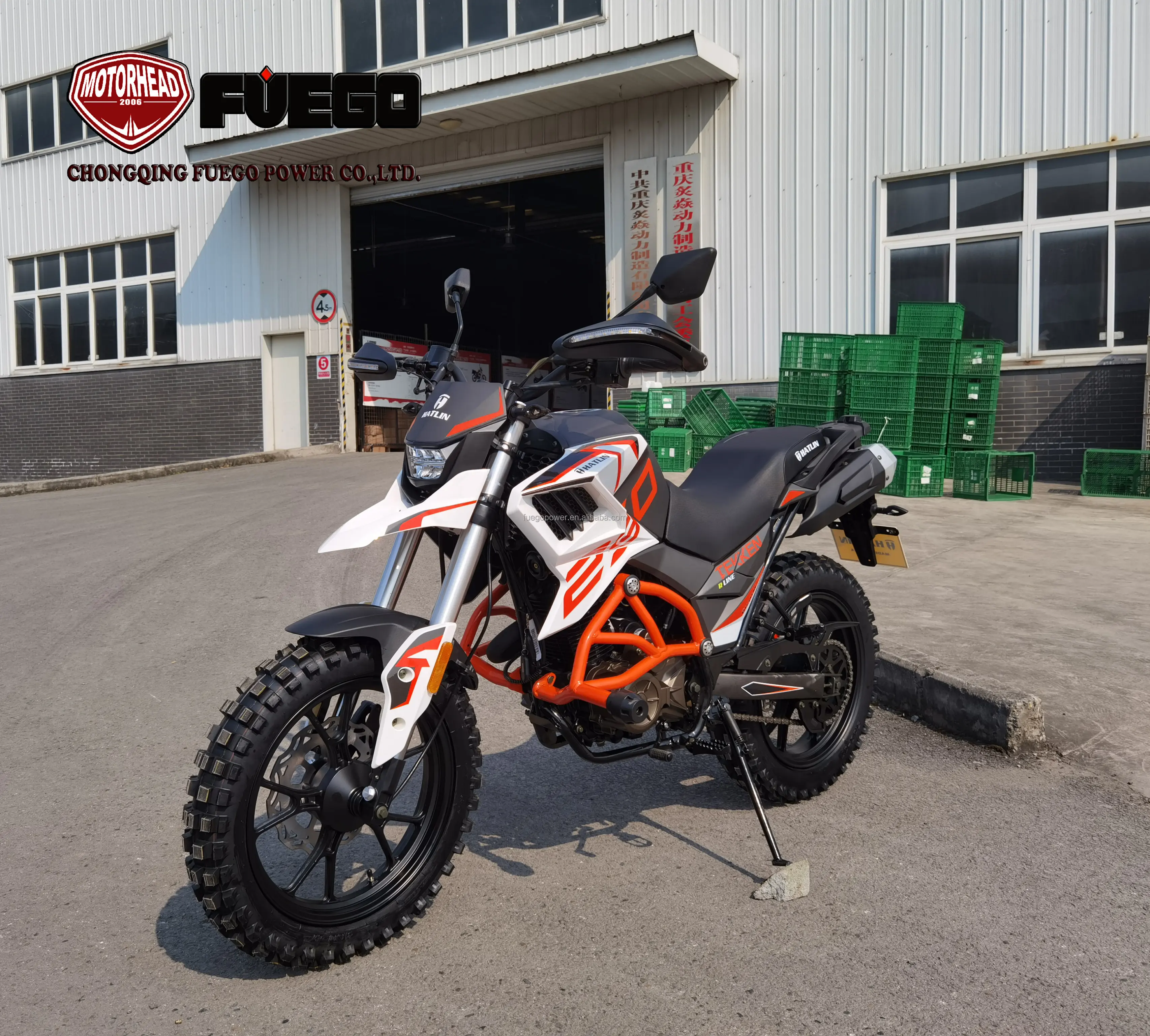 Euro5 Legal Urben Racing Abenteuer Motorrad Trail Motos Garantie Fahrrad TWIN Zylinder FUEGO POWER TEKKEN Motorrad