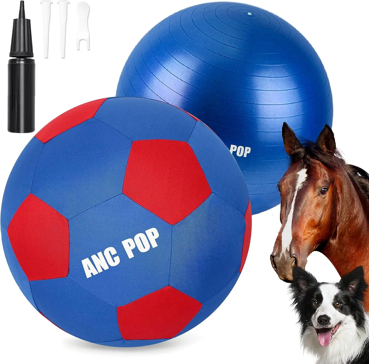 Pelota de caballo de 40 pulgadas para jugar, pelota de caballo grande, pelota de pastoreo grande