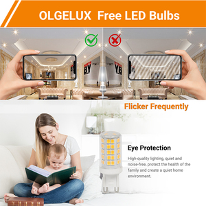 ERP EMC Standard <strong>G9</strong> <strong>LED</strong> Bulb 7W 820LM Chandelier Bulbs (<strong>60W</strong> Halogen Equivalent) E Energy Class,360 Beam Angle,Flicker Free - Product Image 3