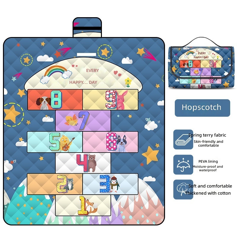 Hopscotch Player Ultrasonic Picnic Mat
