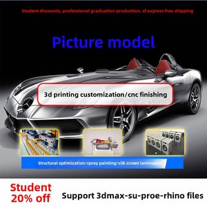 3D миниатюрный прототип модели, литье из смолы, окрашенный Выпускной проект с ЧПУ, нержавеющая сталь, в комплекте, миниатюрная модель - Product Image 3